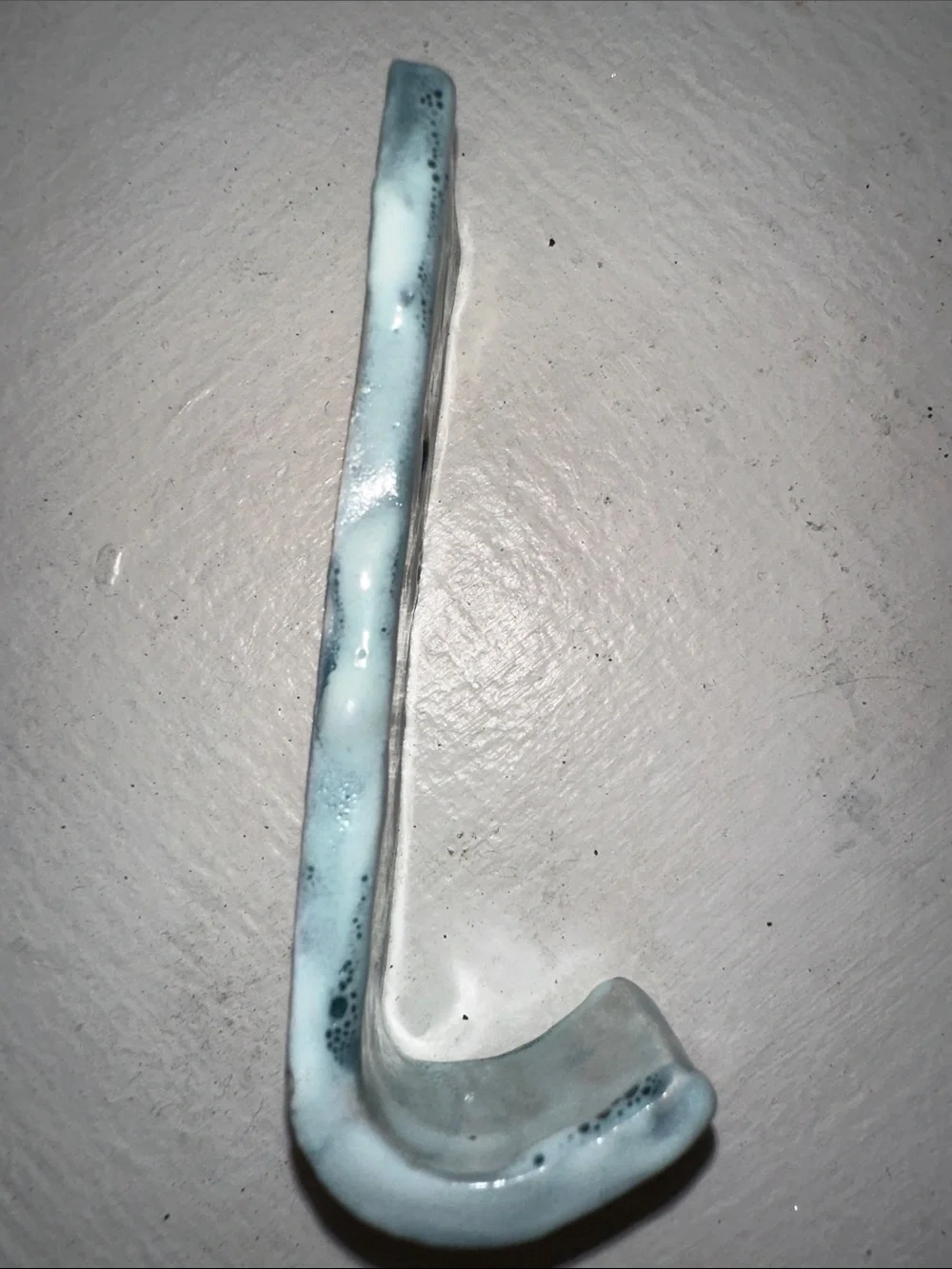 Handmade Ceramic Seafoam Glazed Wall Hooks - Set of 2